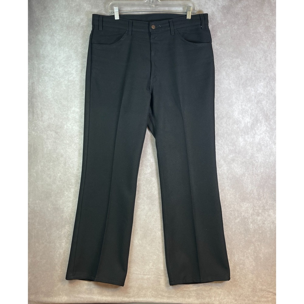 VINTAGE Levis Pants Mens 38x29 Black Slacks Black Tab Straight Formal Preppy Y2K